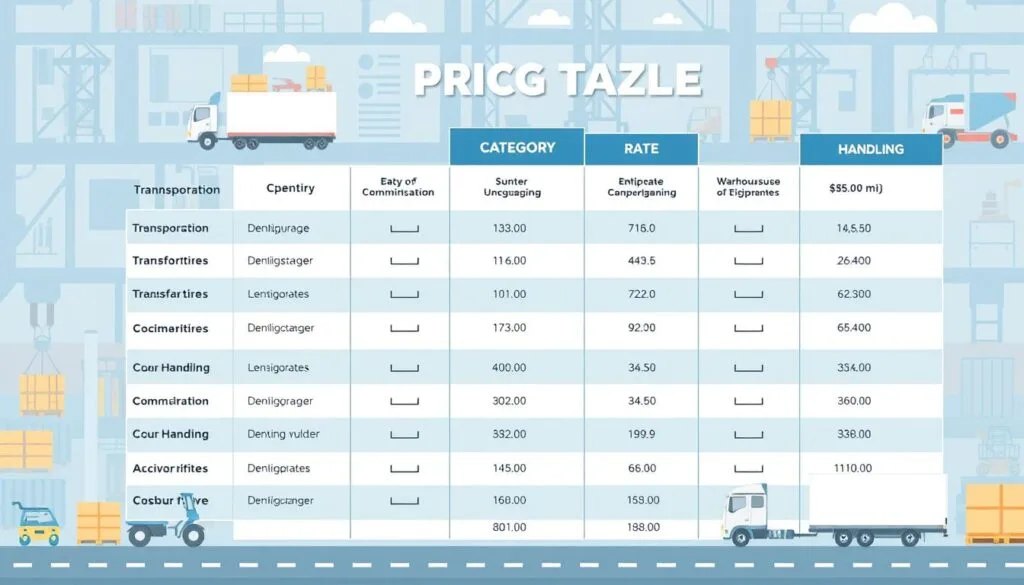 Tarification logistique et coûts de manutention Tarification logistique et coûts de manutention