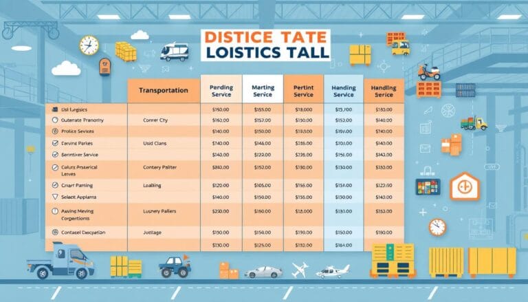 grille tarifaire prestation logistique